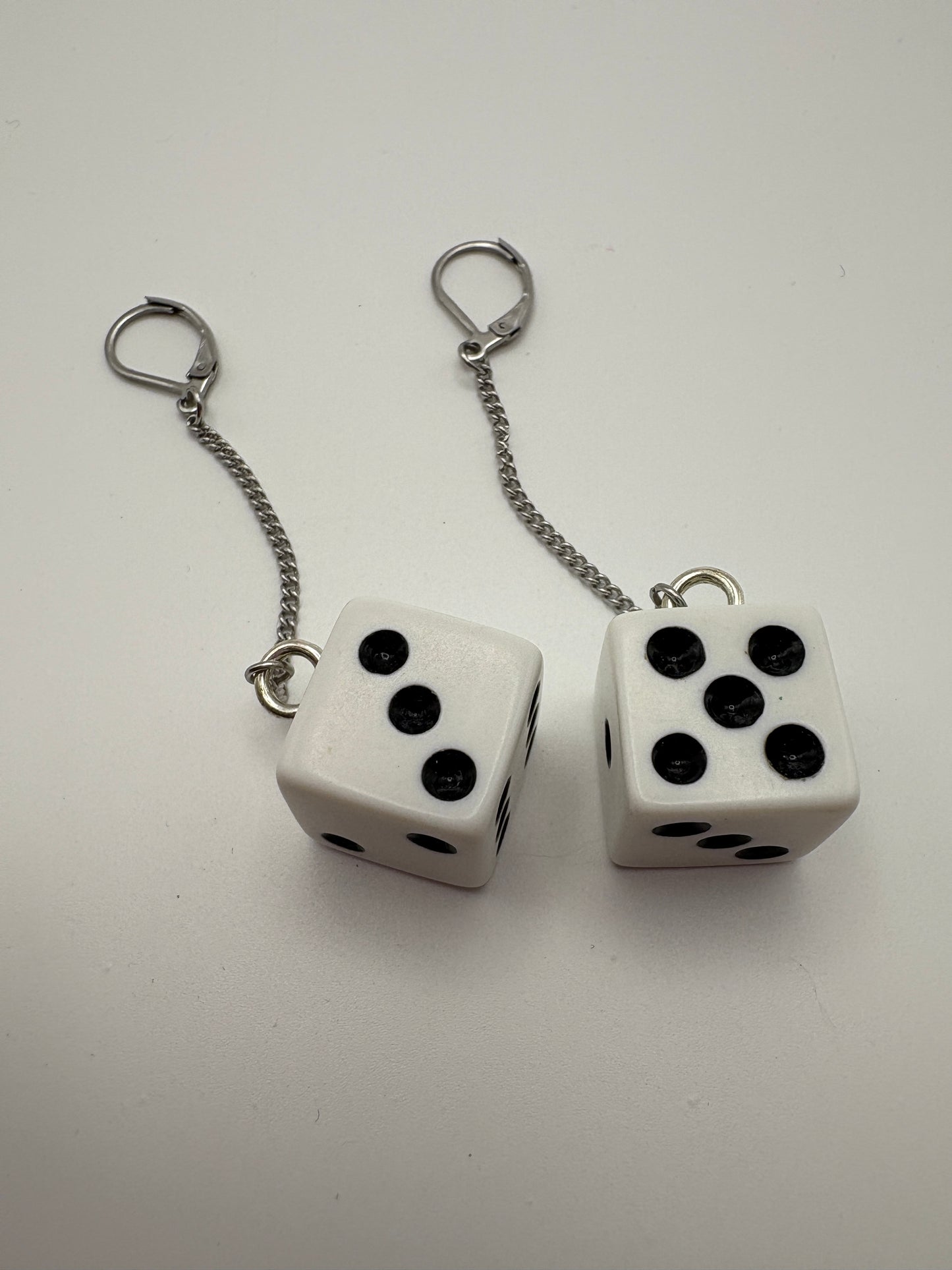 Dice & Chain Earrings