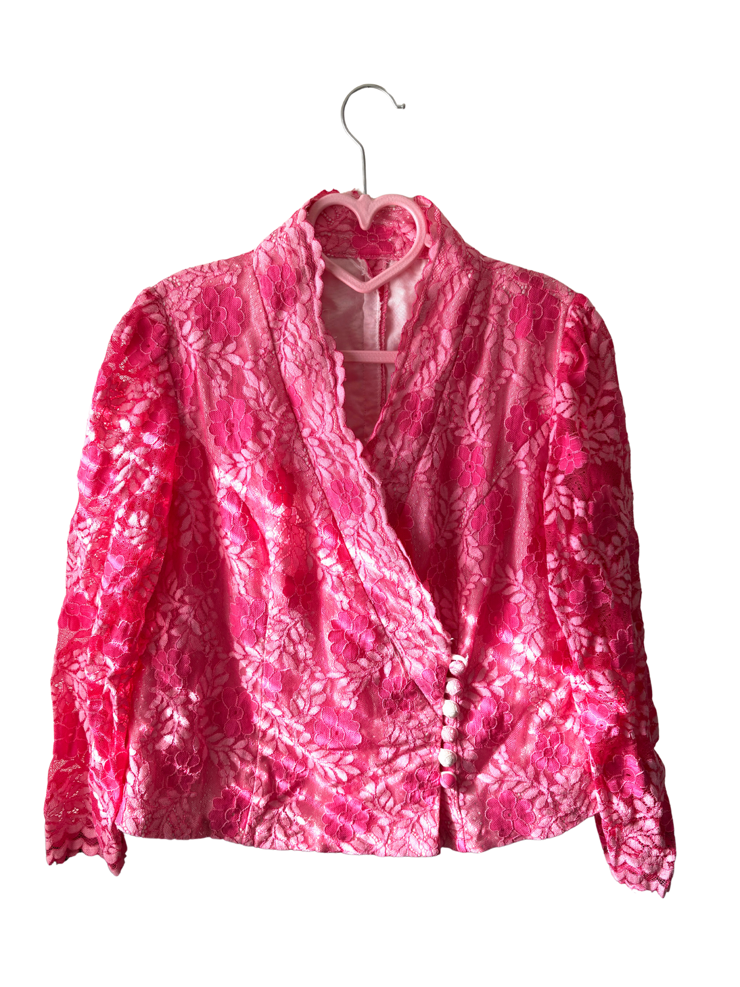 Vintage Floral Lace Blazer