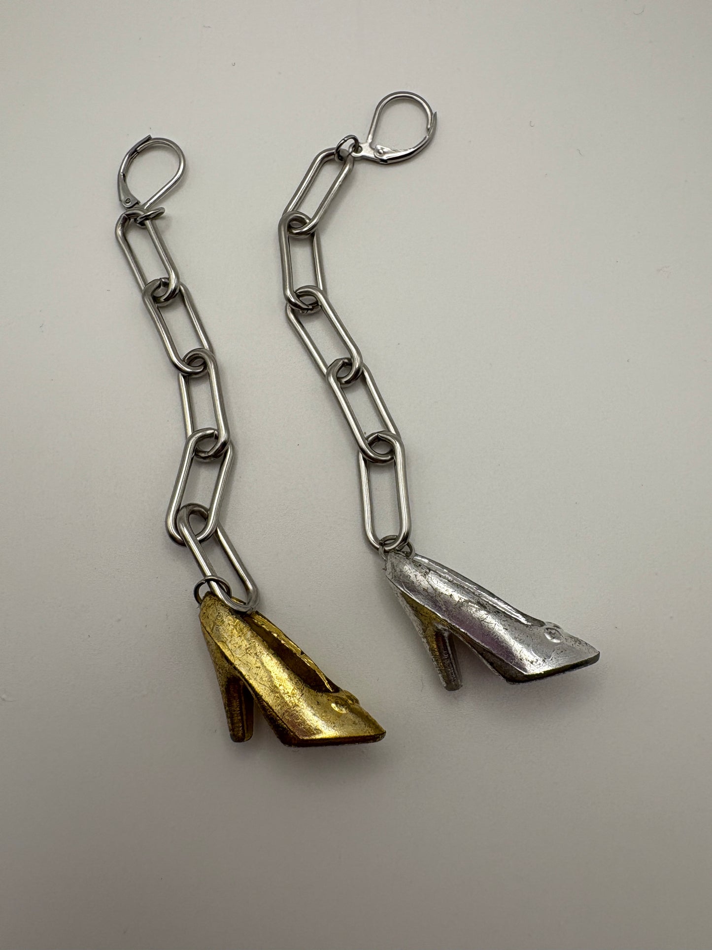 Mixed Metals Barbie Earrings