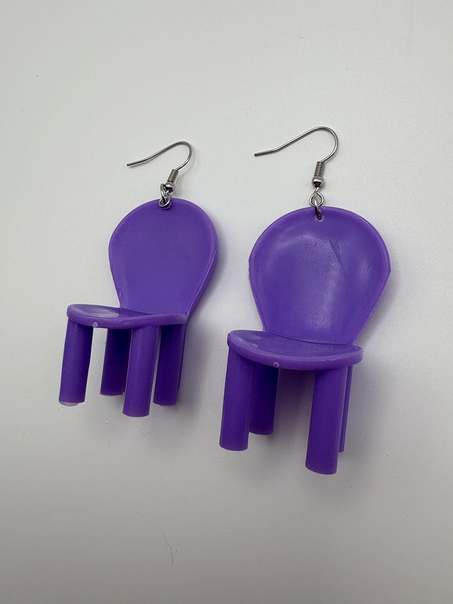 Purple Chair Earrings