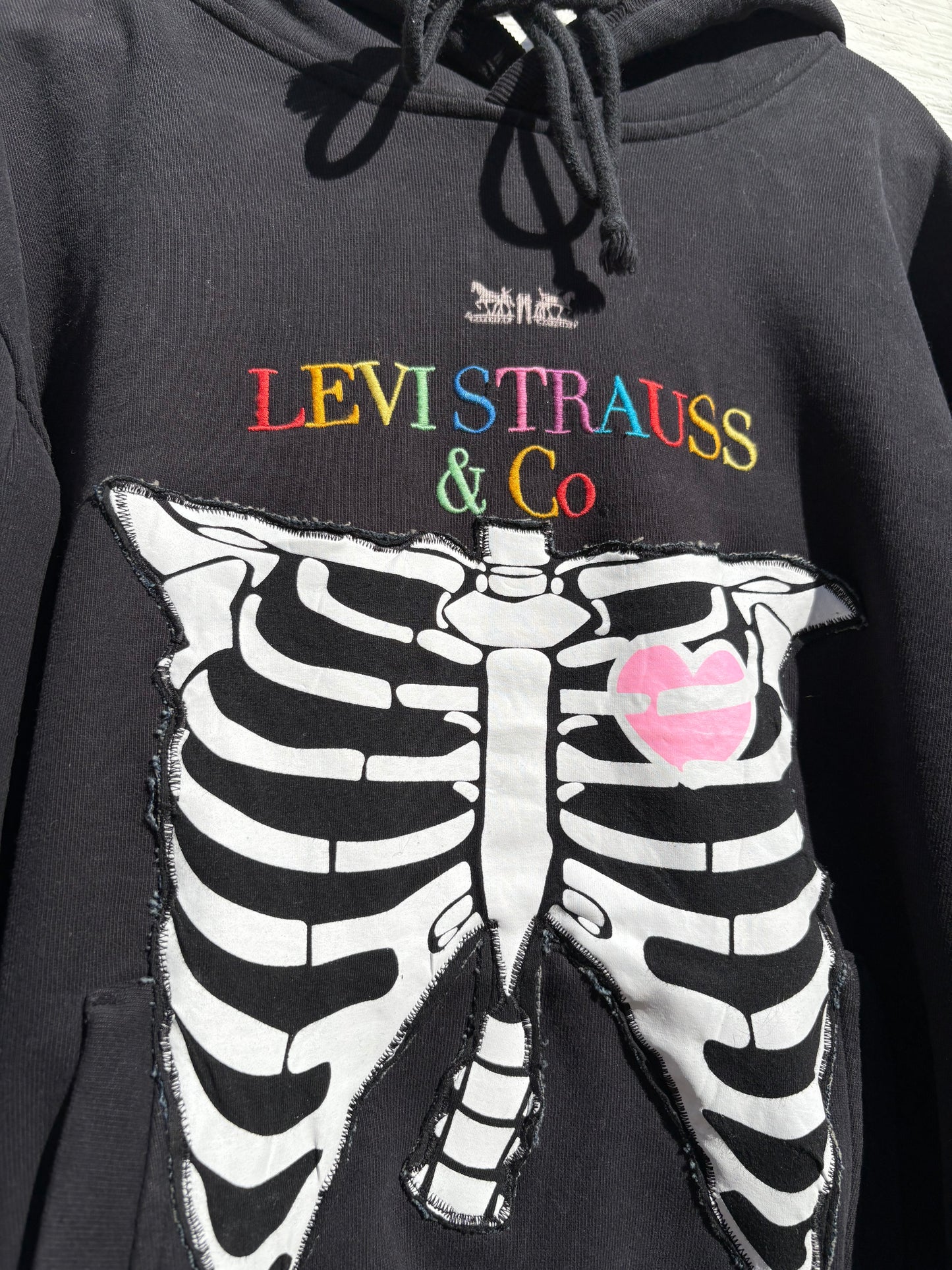 Levi Strauss Rainbow Skeleton Hoodie