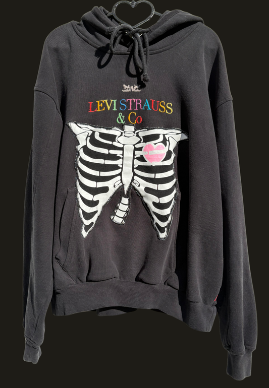 Levi Strauss Rainbow Skeleton Hoodie