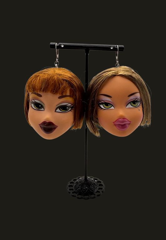 Bratz Head Earrings